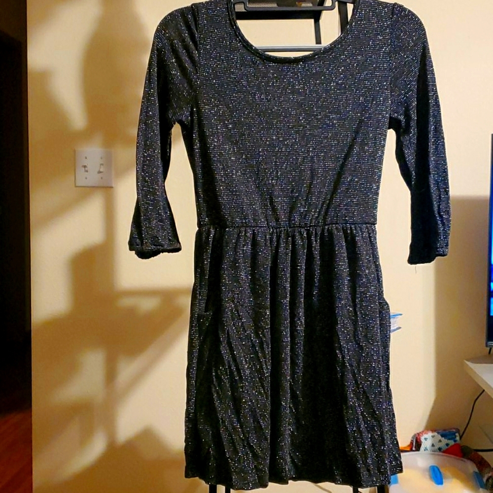 Black glittery dress